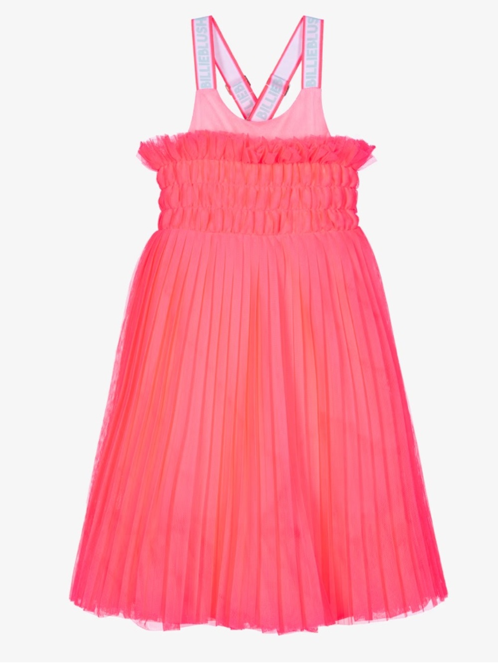 Billieblush GIRLS NEON PINK TULLE DRESS size 10